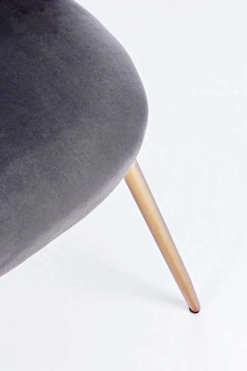 Best Bizzotto SEDIA IN VELLUTO GRIGIO SCURO - TANYA