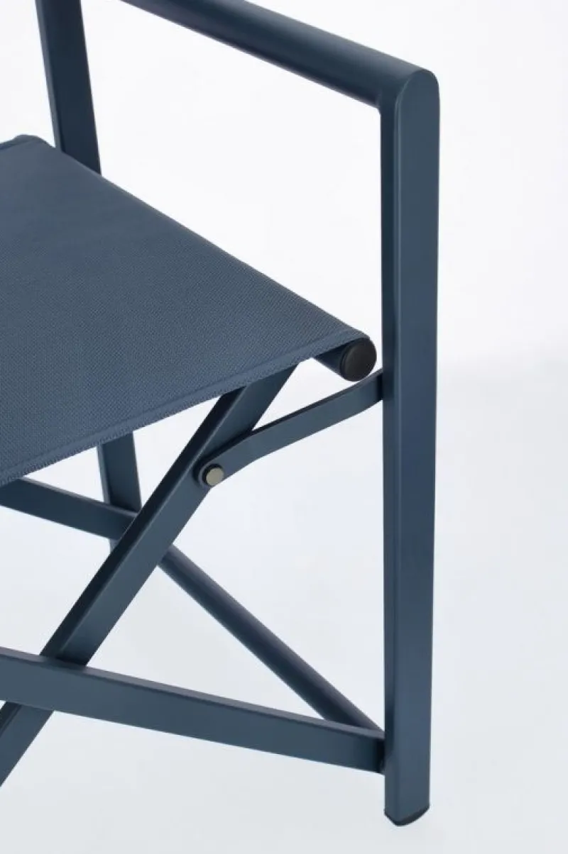 Best Bizzotto SEDIA REGISTA IN ALLUMINIO NAVY - TAYLOR