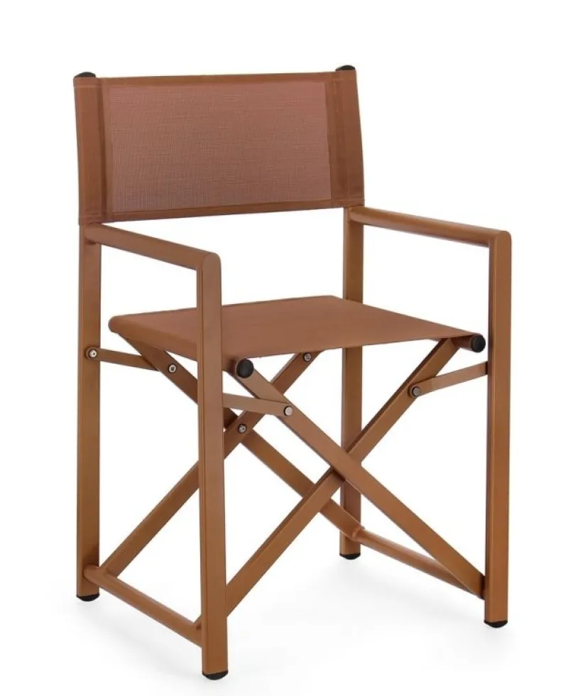 Best Bizzotto SEDIA REGISTA IN ALLUMINIO PECAN - TAYLOR