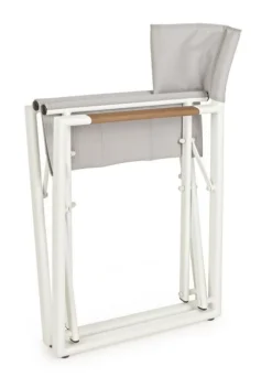 Sale Bizzotto SEDIA REGISTA IN ALLUMINIO PIEGHEVOLE BIANCO YK11 - LAGUN