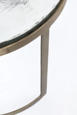 Clearance Bizzotto SET 2 TAVOLINI FINITURA OTTONE YX54 - ZAYLA