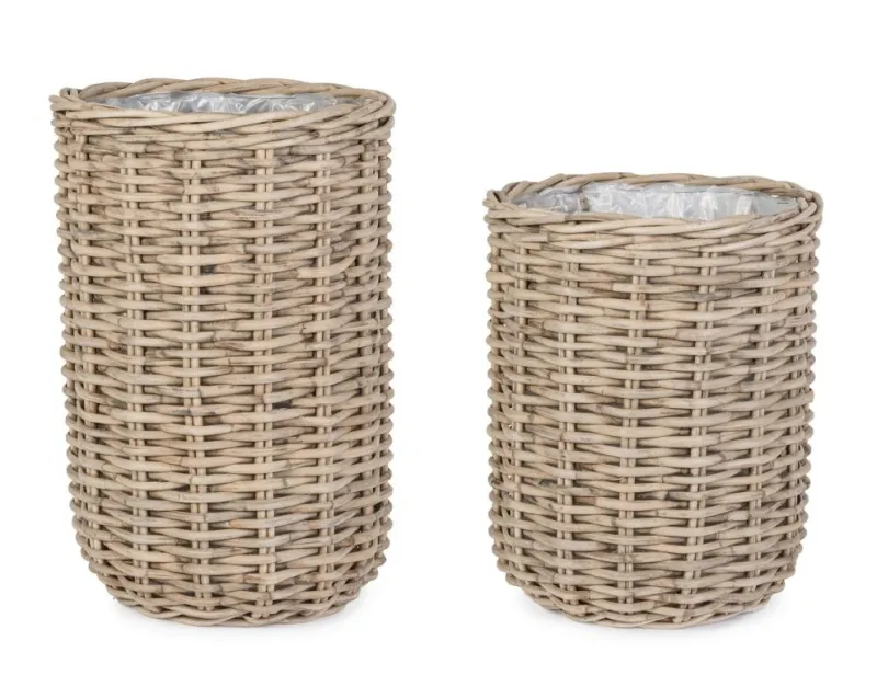 New Bizzotto SET2 CESTA JEFRI OV GRIGIO