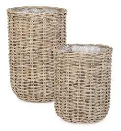 New Bizzotto SET2 CESTA JEFRI OV GRIGIO