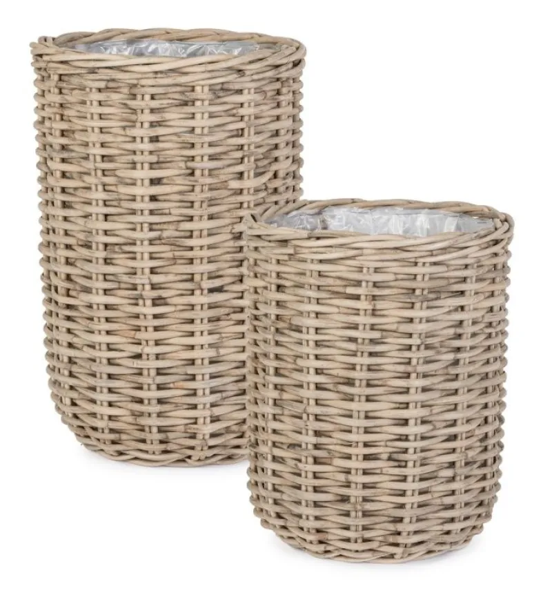 New Bizzotto SET2 CESTA JEFRI OV GRIGIO