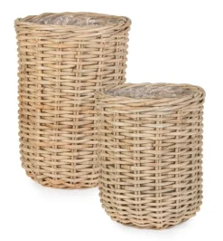 New Bizzotto SET2 CESTA JEFRI OV NATURALE