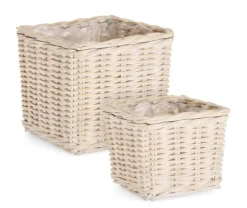 Hot Bizzotto SET2 CESTA RANDY QU SBIANCATO