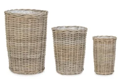 Outlet Bizzotto SET3 CESTA RANDY TO GRIGIO