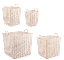 Discount Bizzotto SET4 CESTO 2M NARRA QU SBIANCATO