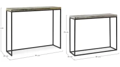 New Bizzotto SET2 CONSOLLE IN METALLO - AMIRA