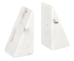 Discount Bizzotto SET2 DECORAZIONE KANDY MARMO BIANCO H15