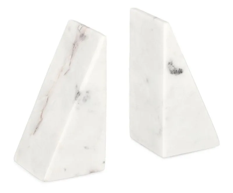 Discount Bizzotto SET2 DECORAZIONE KANDY MARMO BIANCO H15