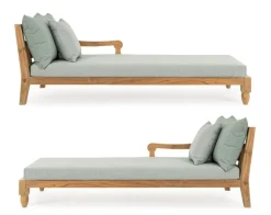 Clearance Bizzotto SET2 LOUNGE C-C BALI AQUA - FSC