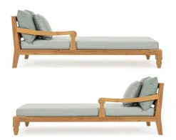Clearance Bizzotto SET2 LOUNGE C-C BALI AQUA - FSC