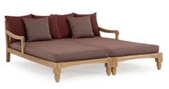 Clearance Bizzotto SET2 LOUNGE C-C BALI WINE - FSC