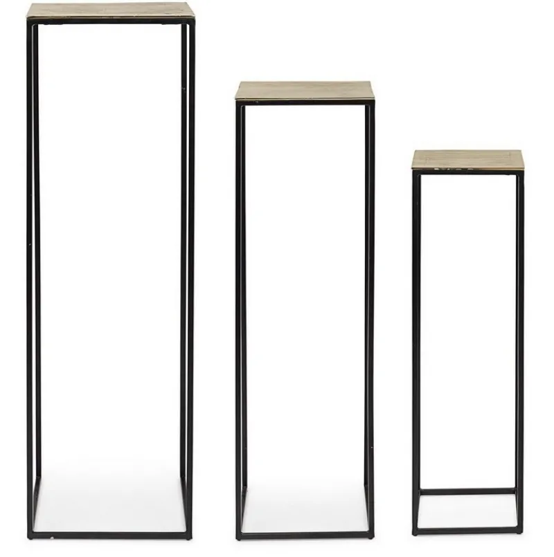 Clearance Bizzotto SET3 PORTA PIANTA IN ALLUMINIO - AMIRA