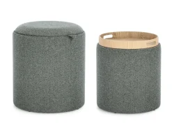 New Bizzotto SET2 POUF C-CONT SASHA C-VASS DARK