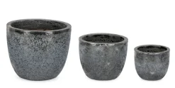Hot Bizzotto SET3 P.VASO DUYEN SVAS ANTRACITE