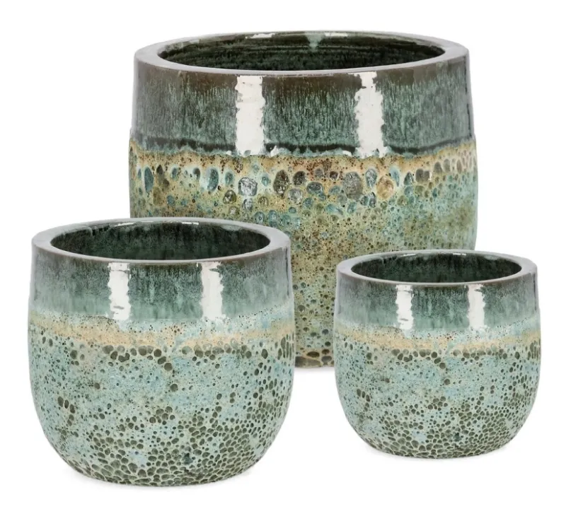 Bizzotto SET3 P.VASO DUYEN TO VERDE GIADA