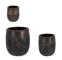 Best Bizzotto SET3 P.VASO DUYEN TONDO ALTO RUSTY