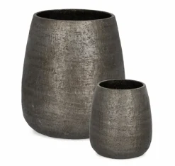 Best Bizzotto SET2 P.VASO EMEI ALTO GRIGIO