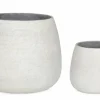 Outlet Bizzotto SET2 P.VASO EMEI BOMBATO BEIGE