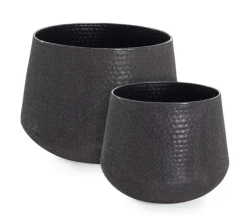Best Bizzotto SET2 P.VASO KENAR TO NERO BASSO