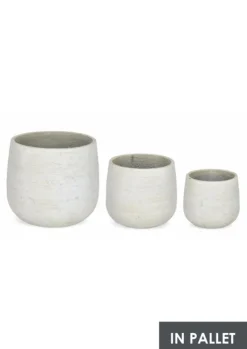 Hot Bizzotto SET3 P.VASO MEILI BOMBATO BEIGE