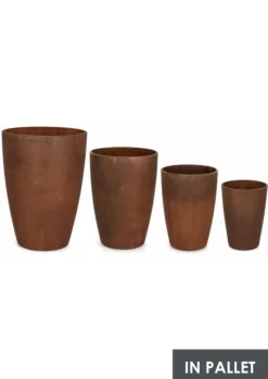 Best Bizzotto SET4 P.VASO MEILI TONDO RUSTY