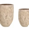 Discount Bizzotto SET2 P.VASO MINH ALTO TERRACOTTA BRUNITA