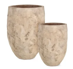 Discount Bizzotto SET2 P.VASO MINH ALTO TERRACOTTA BRUNITA