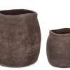 Hot Bizzotto SET2 P.VASO MINH SAGOMATO TERRACOT SCURA