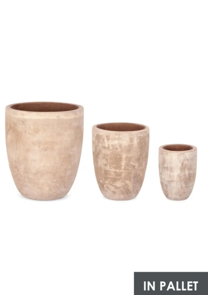 Bizzotto SET3 P.VASO MINH SVAS TERRACOTTA MARRONE