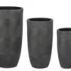 Hot Bizzotto SET3 P.VASO RIGO TO ANTRACITE ALTO