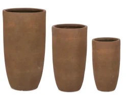Clearance Bizzotto SET3 P.VASO RIGO TO RUSTY ALTO