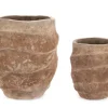 Sale Bizzotto SET2 P.VASO TEIDE ALTO TERRACOTTA BRUNIT