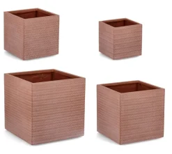 Bizzotto SET4 P.VASO TRESSAGE QU TERRACOTTA