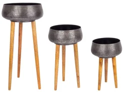 Best Bizzotto SET3 P.VASO VARANASI TREPPIEDE TO NERO