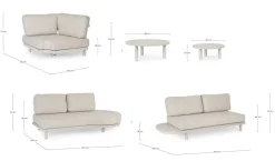 Outlet Bizzotto SET SALOTTO ANG. C-C HERCULES MORNY WG25