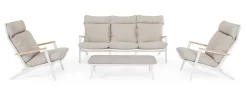 Clearance Bizzotto SET4 SALOTTO C-C IBISCO BIANCO WG20