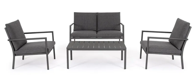 Hot Bizzotto SET4 SALOTTO C-C KONNOR ANTRACITE CX23