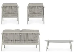 Outlet Bizzotto SET4 SALOTTO C-C MIRAVET SATURN