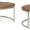 Best Bizzotto SET2 TAVOLINI BASSI IN LEGNO RICICLATO - RAFTER