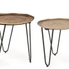 Hot Bizzotto SET2 TAVOLINI IN ALLUMINIO X73 - AMIRA