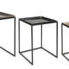 Online Bizzotto SET3 TAVOLINI IN ALLUMINIO X28 - AMIRA