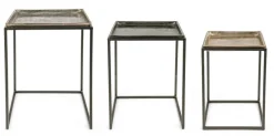 Online Bizzotto SET3 TAVOLINI IN ALLUMINIO X28 - AMIRA