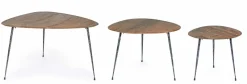 Bizzotto SET3 TAVOLINI IN LEGNO - BOSCAGE