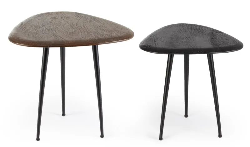 Discount Bizzotto SET2 TAVOLINI IN LEGNO - MAYO