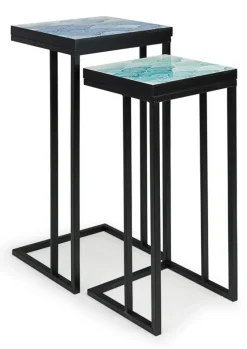 Clearance Bizzotto SET2 TAVOLINI IN METALLO K02 - REEF