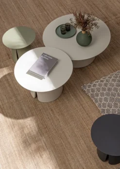 Clearance Bizzotto SET2 TAVOLINO BRYAN D70+90 PELICAN