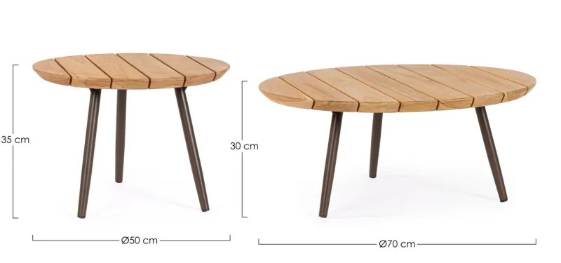 Online Bizzotto SET2 TAVOLINO TALAIA D50-D70 JAVA